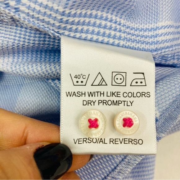 Tommy Bahama Men's Long Sleeve 100% Cotton Button Down Shirt Size 17 36-… - Picture 15 of 15